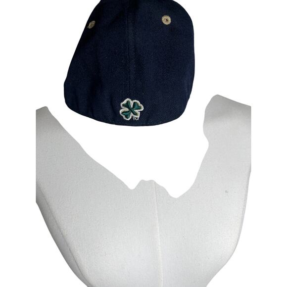 Notre Dame Fighting Irish Zephyr Hat 7 5/8‎ Navy Wool VTG Fitted Cap - Picture 4 of 7